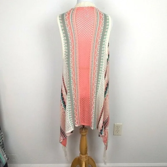 No Boundaries Crocheted Cardigan | sz S - Picture 3 of 5